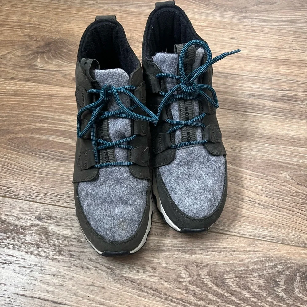 SOREL dark green and grey sneaker boots - Picture 3 of 7